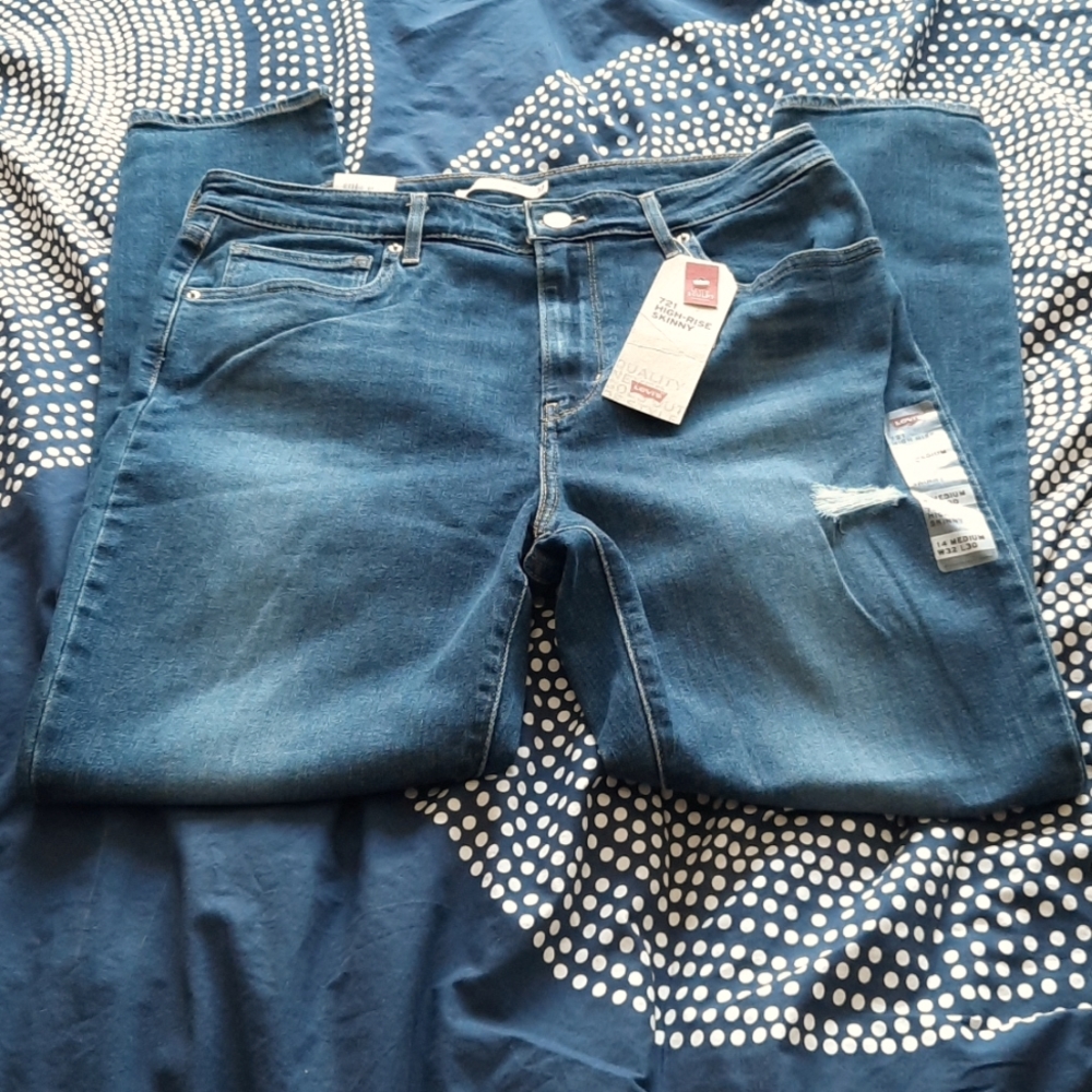 Levi Strauss 721 High Rise Skinny Jeans